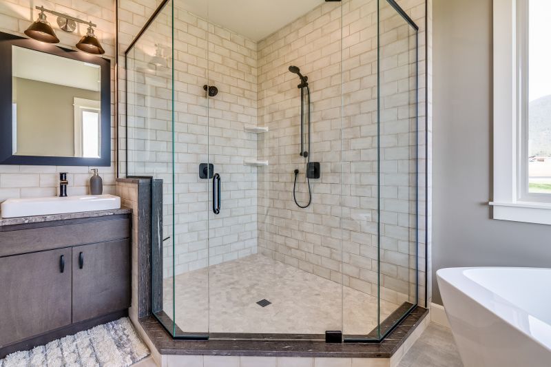 Modern Shower with Built-In Niche