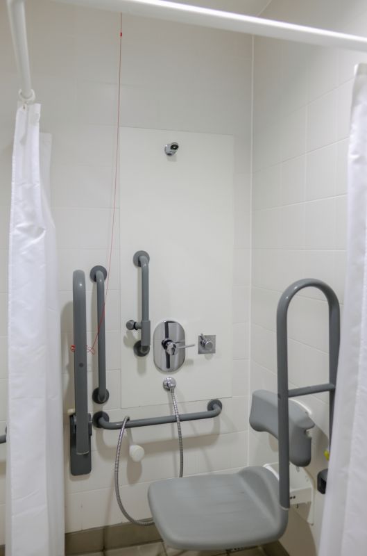 Modern Shower with Built-In Seating