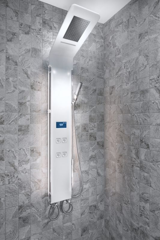 Modern Shower with Multiple Showerheads